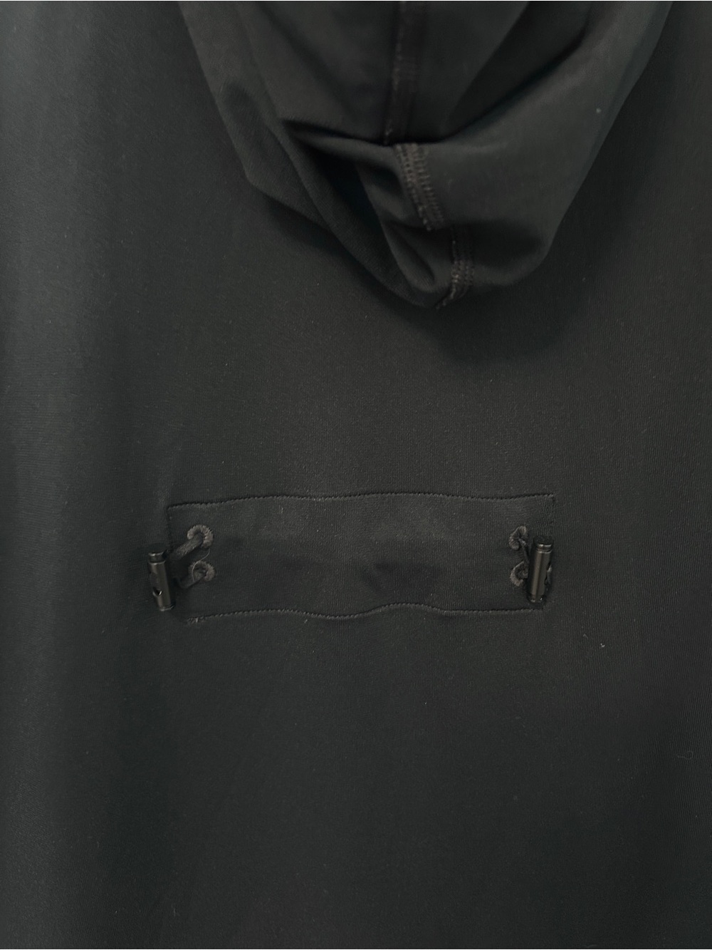 Gymshark Breeze Seamless Hoodie Cinch Back Black Athletic - Picture 9 of 14